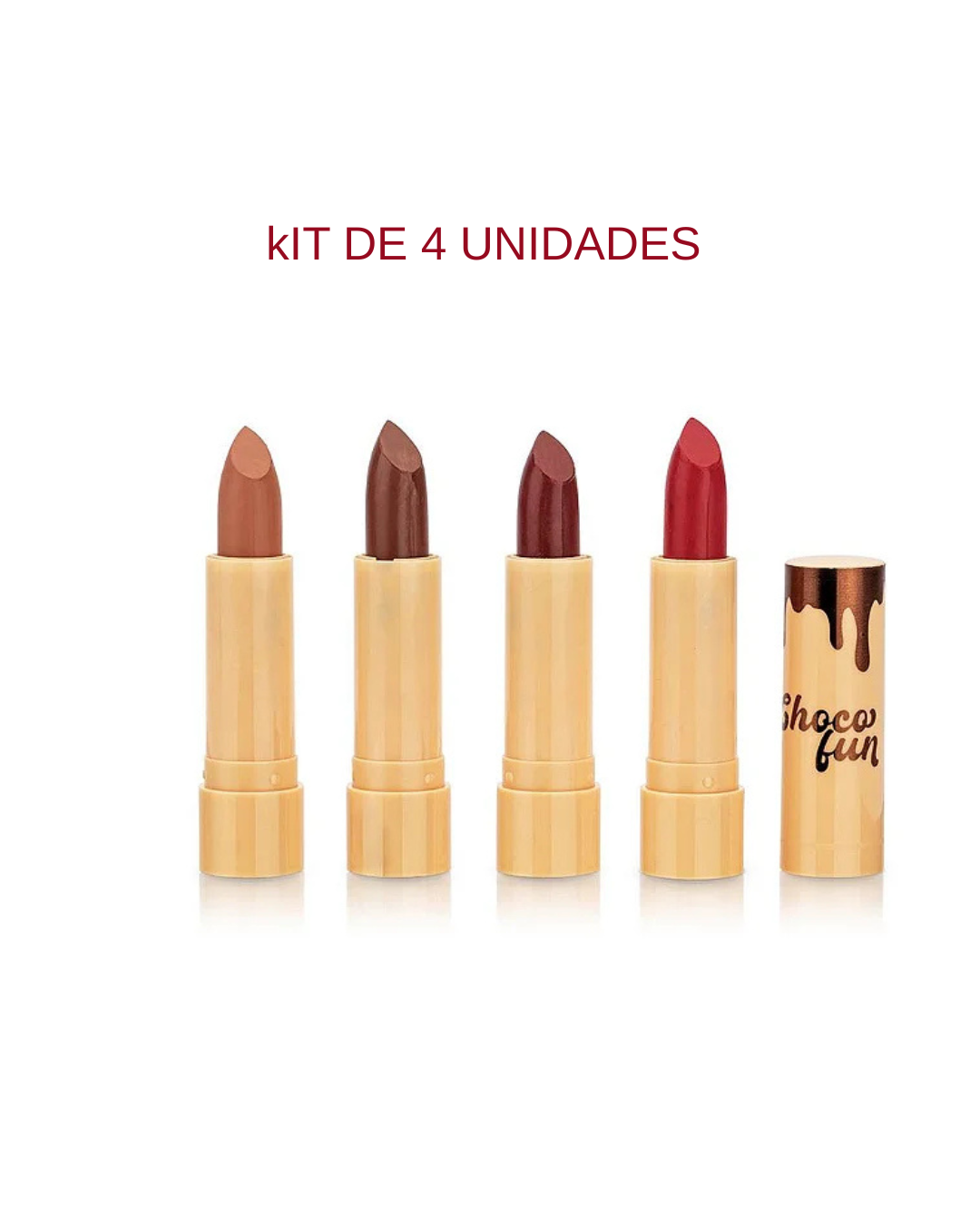 Kit de 4 uni labial en baston Nuevos colores- Fenzza