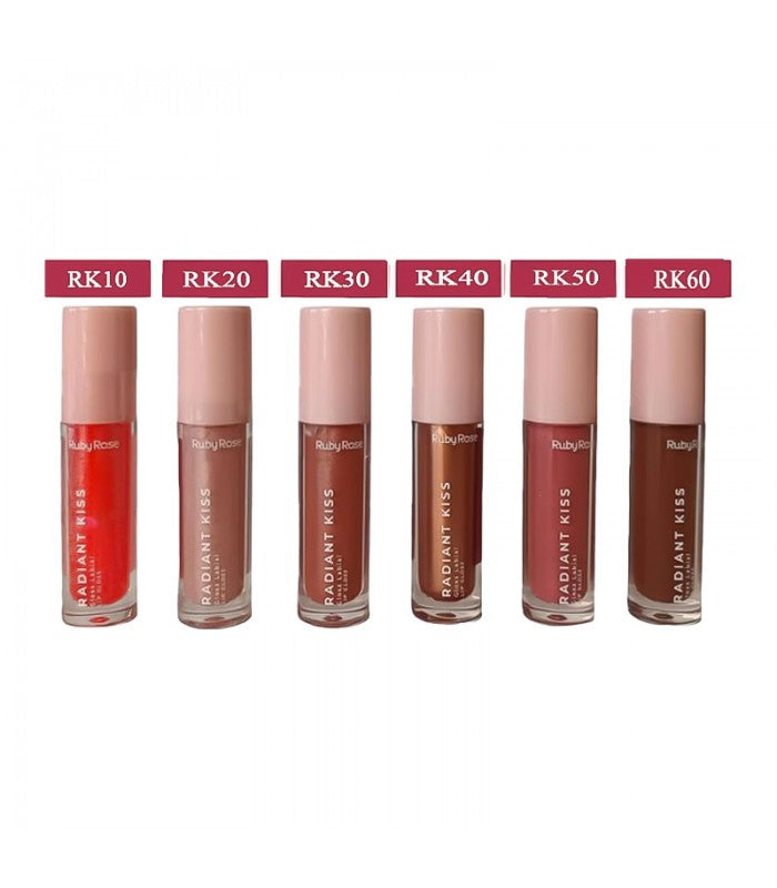 Lip Gloss Radiant Kiss línea Rosa - Ruby Rose.