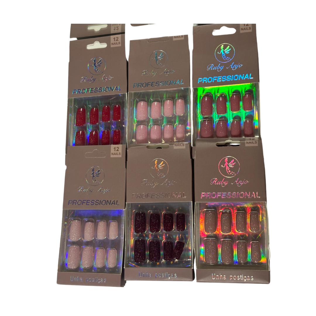 Uñas Press on Nails Classic Cuadradas