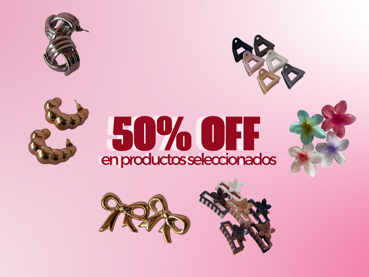 50% OFF EN PRODUCTOS SELECCIONADOS