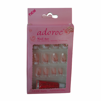 Press On Nails, Con Pegamento