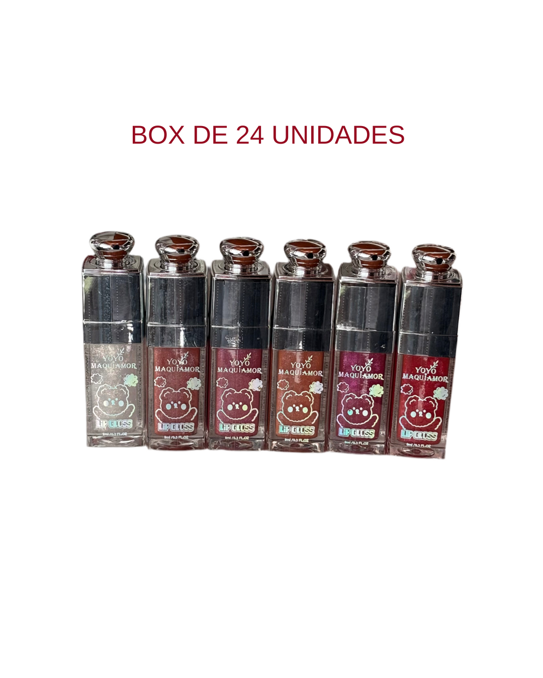 Box de 24 uni gloss - yoyo
