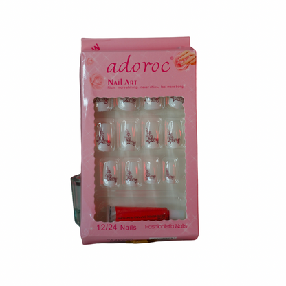 Press On Nails, Con Pegamento