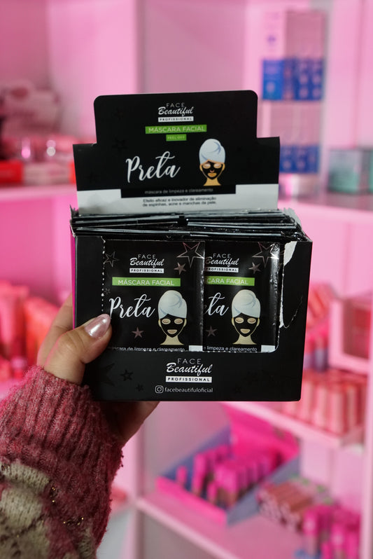 Box 50 Unidades Mascarilla Negra- Face beautiful