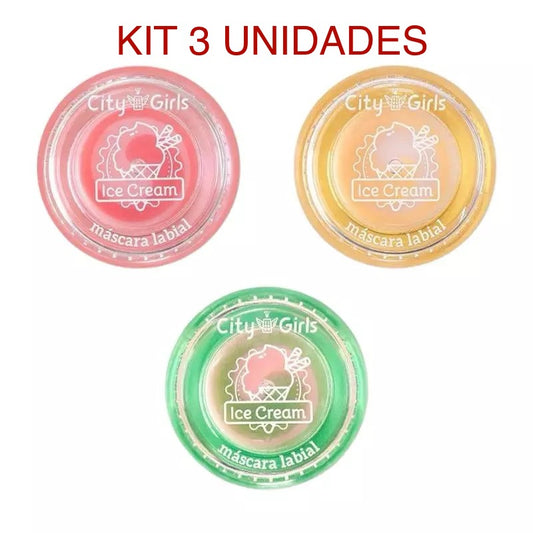 Kit de 3 Unidades Máscara labial - City Girl