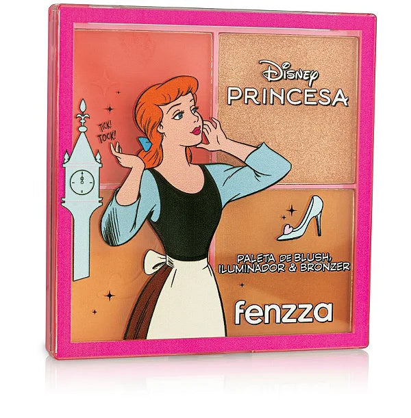 Paleta de Rubor, iluminador y contorno- Fenzza