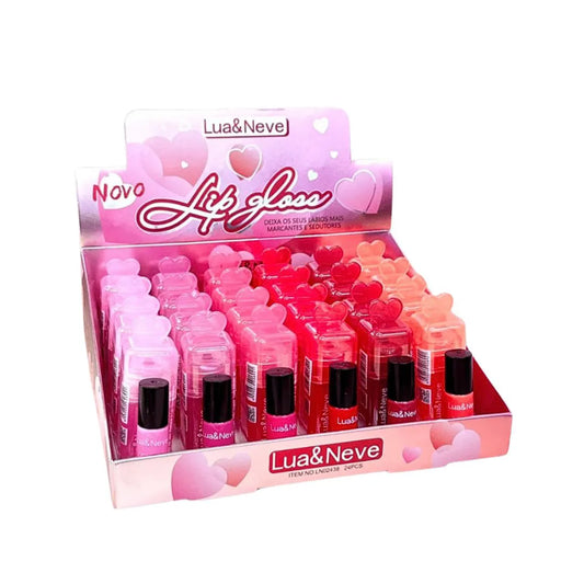 Box de 24 unidades  Lip Gloss - Lua & Neve