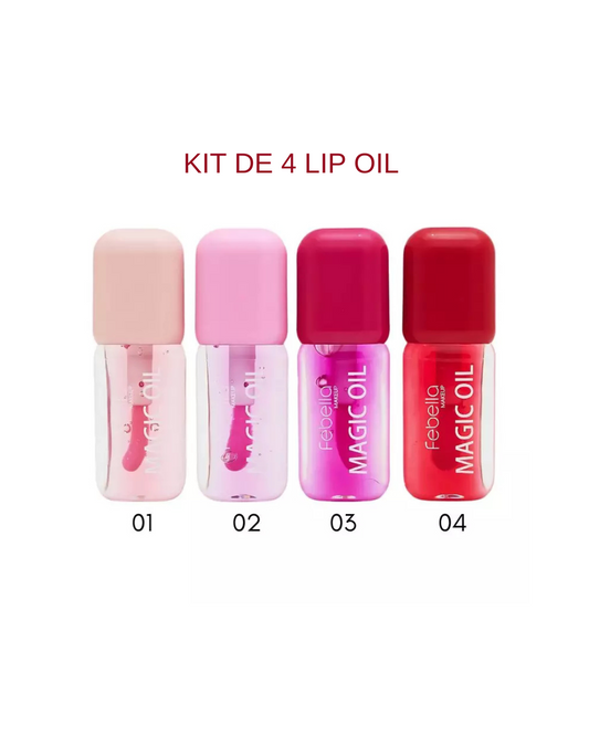 Kit de 4 Unidades Lip oil - Febella
