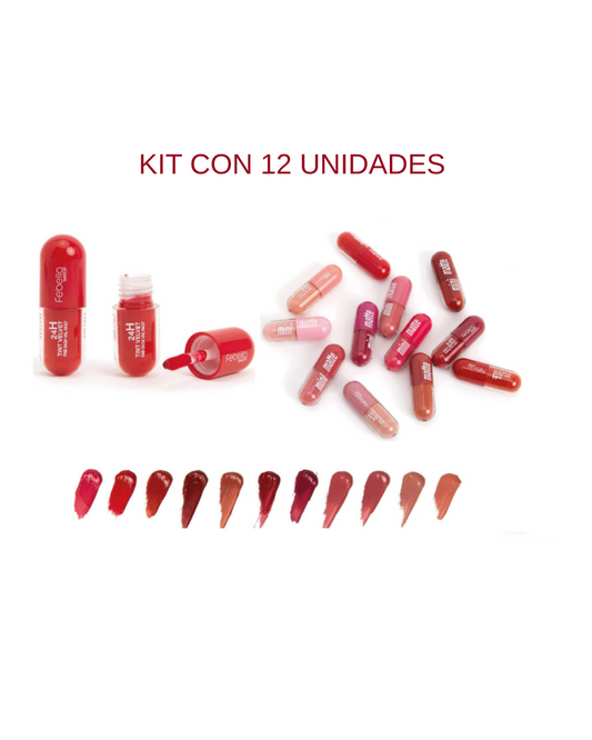 Kit de 12 Unidades mini Matte - Febella