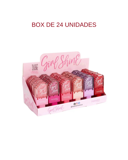 Box de 24 Unidades Gloss Glitter - Febella